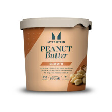 Myprotein All-Natural Peanut Butter Smooth | High Protein Nut Spread | Source of Fibre, Vitamin E & Magnesium | No Added Salt, Sugar or Palm Oil | 1kg
