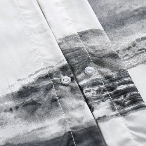 Stripe Grey Duvet Covers with Matching Pillowcases Soft Reversible 2