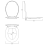 AICA Oval Toilet Seat Soft Close with Quick Release 3