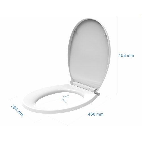 AICA Oval Toilet Seat Soft Close with Quick Release 1