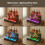 HOMAIRE LED Liquor Bottle Display Shelf Walnut 5