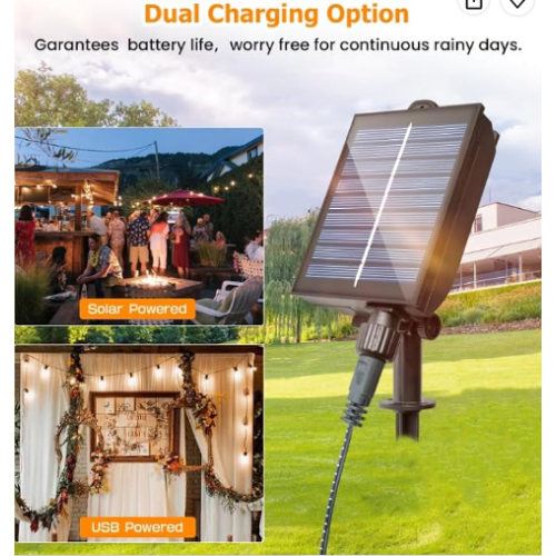 14M Solar String Lights, 25 LED Garden Lights 1