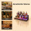 HOMAIRE LED Liquor Bottle Display Shelf Walnut 3