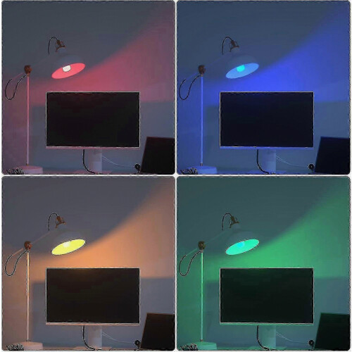 Λάμπα LED E14 πολύχρωμη, 3w κόκκινη, πράσινη, μπλε, θερμή λευκή, κατάλληλη για 1