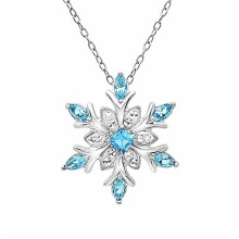Ladies Necklace Snowflake Pendant Comcompatibletable To Wear Jewelry Stylish Women Pendant Necklace compatible Outdoor
