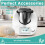 Ανοξείδωτη λεπίδα ζύμης, συμβατή με Thermomix TM5, TM6, TMF 2