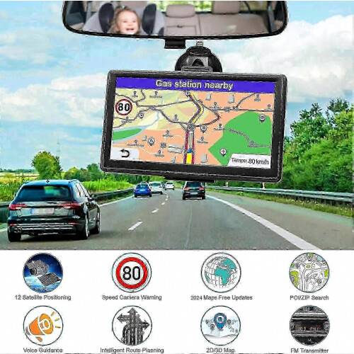 Επαγγελματικό σύστημα πλοήγησης GPS φορτηγού 7 ιντσών με ενημερώσεις χαρτ 1