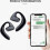 Talkbuds Translator, Qinux Talkbuds, ακουστικά μεταφραστή με Bluetooth και εφαρμογή (μαύρο) 3