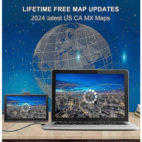 GPS αυτοκινήτου - 7 ιντσών, δωρεάν ενημερώσεις χαρτών εφ' όρου ζωής, κάμερες, 2