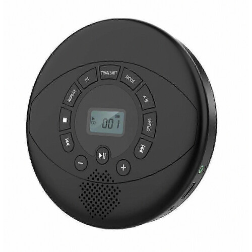Φορητό Bluetooth CD Walkman με ενσωματωμένα ηχεία, επαναφορτιζόμενο και συμβατό μ