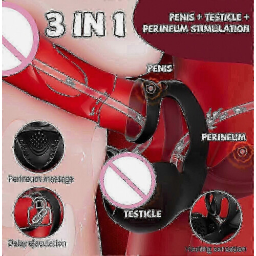 3-in-1 Heating Massage Therapy Device for Men's Performance Improvement YQR 2