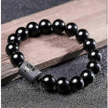Black Tourmaline Gemstone Bracelet - Natural 6/8/10mm Beads for Healing and Protection