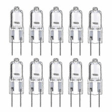 10 x 20 W himmennettävä G6.35 halogeenilamppu 12 V, lämmin valkoinen 2700 K, GY6.35-kanta Halostar-valaisimiin