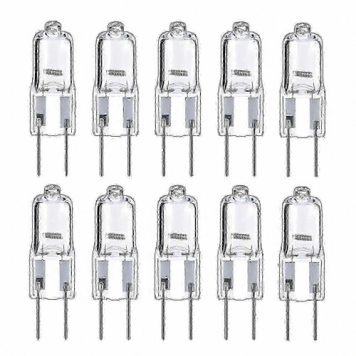 10 λαμπτήρες αλογόνου G6.35 20W με δυνατότητα ρύθμισης φωτισμού 12V, θερμό λευκ