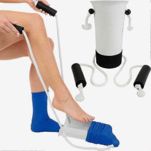 Sock Assist Tool For Elderly/Diabetics- Slider Device With Long Handle For Easy Dressing_pl