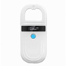 Lecteur RFID portable pour animaux de compagnie - Scanner de micropuces compact pour chats et chiens, au design facile à utiliser