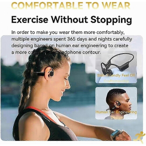 Ακουστικά V2 Bone Conductivity για κολύμβηση - IP68 Αδιάβροχα, Bluetooth 4, Ενσωματωμένο M 1