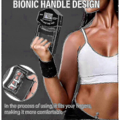 Digital Hand Grip Strength Tester with USB LCD Screen, 396lbs/180kg Dynamometer for Grip Measurement 2