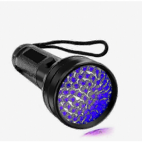 Φακός UV μαύρου φωτός UV, 51 LED υπεριώδης ανιχνευτής ούρων κατοικίδιων ζώων Blac