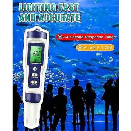 Water Quality Test Pen, Dual Parameter Detection, 0-14PH/0-20000PPM, Home Water Quality Testing 2