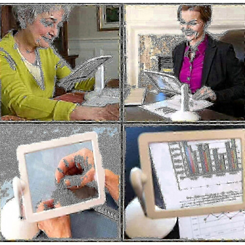 3x Ορθογώνιοι μεγεθυντικοί φακοί με φως LED για βιβλία, άτομα με προβλήματα ό 2