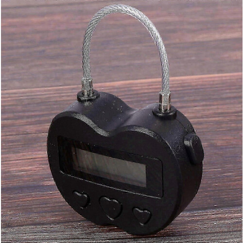 Time Lock Lcd Display Electronic Timer - Waterproof Usb Rechargeable Temporary Timer Padlock For Travel Gym Storage_cp -NEW 2