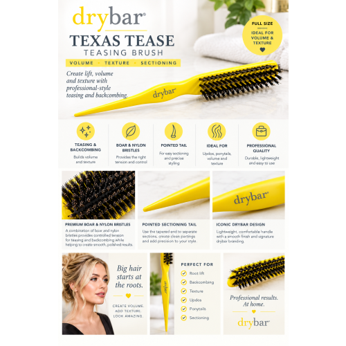 Drybar Texas Tease Teasing Brush Bristle