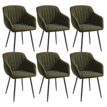 (Olive Green, Set of 6) Goeurvant Dining Chairs