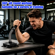 Arm Wrestling Trainer, Forearm & Wrist Strengthener, Spring Resistance Grip Trainer with 4 Suction Cups, Home Gym Workout Equipment