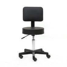 Adjustable Beauty Spa Salon Stool Barber Tattoo Haircut Chair with Backrest