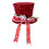 Living And Home Sequin Christmas Tree Topper Hat with Bow & Snowflake 4