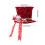Living And Home Sequin Christmas Tree Topper Hat with Bow & Snowflake 6
