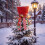 Living And Home Santa Hat Christmas Tree Topper 3