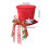 Living And Home Santa Hat Christmas Tree Topper 6