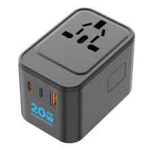 decqle Universal Travel Adapter for International Travel - EU UK US AU JP