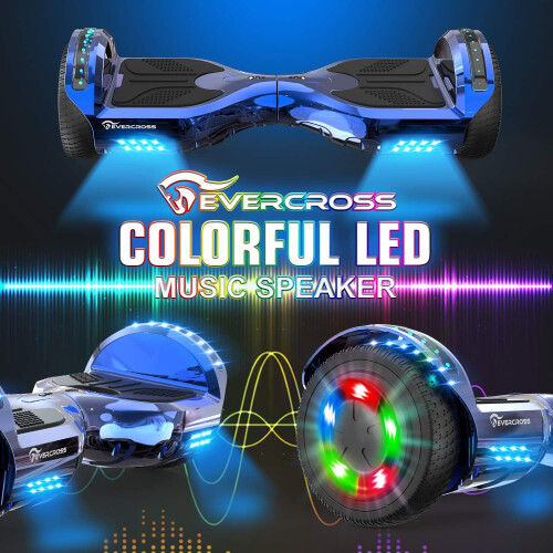 EVERCROSS EVERCROSS Hoverboards with Seat Attachment Hoverkart, Bluetooth, LED Light 2