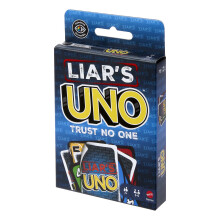 Liar's UNO -korttipeli, 112 korttia, ikä 7+, 2-10 pelaajaa