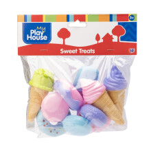 Conjunto de Comida de Brinquedo - Sorvetes e Donuts, 10 Peças