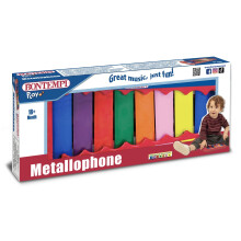 Xilofone de metal de 8 notas para crianças com baqueta