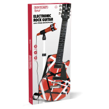 Guitarra infantil Rock com suporte para microfone - 6 cordas, 5 músicas