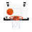 Conjunto de basquete para porta, para uso interno, com bola e bomba. 2