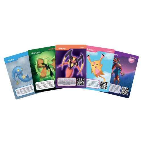 Pacote de Cartas Colecionáveis Holomonsters - 5 Cartas Colecionáveis 2