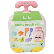 Conjunto de brinquedos de praia com carrinho de coelho, 8 peças