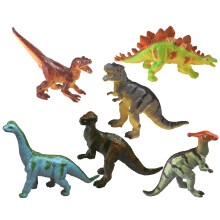 Pequenos dinossauros, conjunto de 6 peças