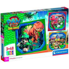 Puzzle 3x48 pieces - Paw Patrol Dino Movie