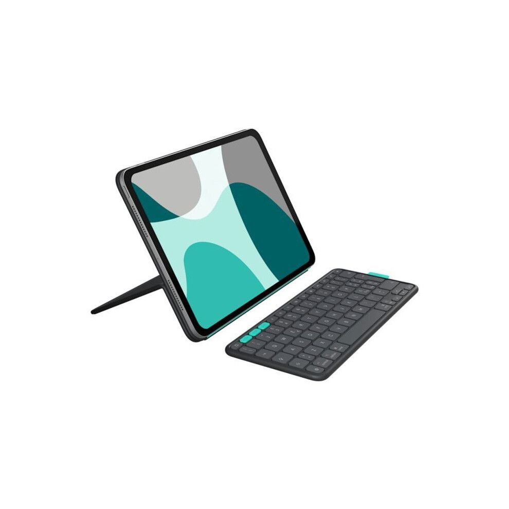 Logitech Flip Folio, Tastaturetui für iPad Pro 11 Zoll (M4) & iPad Air 11 Zoll (M2 & M3)(5. Generation - 2024) - Schützendes und verstaubares Bluetooth-Tastaturetui, Multi-Device - Grafit - QWERTY - Bild 5