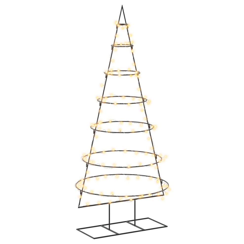 Vidaxl (Black, 180 Cm) Metal Christmas Tree With Stand Gold 90 Cm Powder-Coated Steel