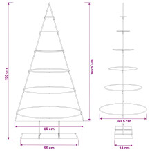 (White, 150 cm) vidaXL Metal Christmas Tree with Stand Gold 90 cm Powder-coated steel