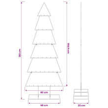 (Gold, 180 cm) vidaXL Metal Christmas Tree with Classic Stand KUOPIO 210 cm Steel