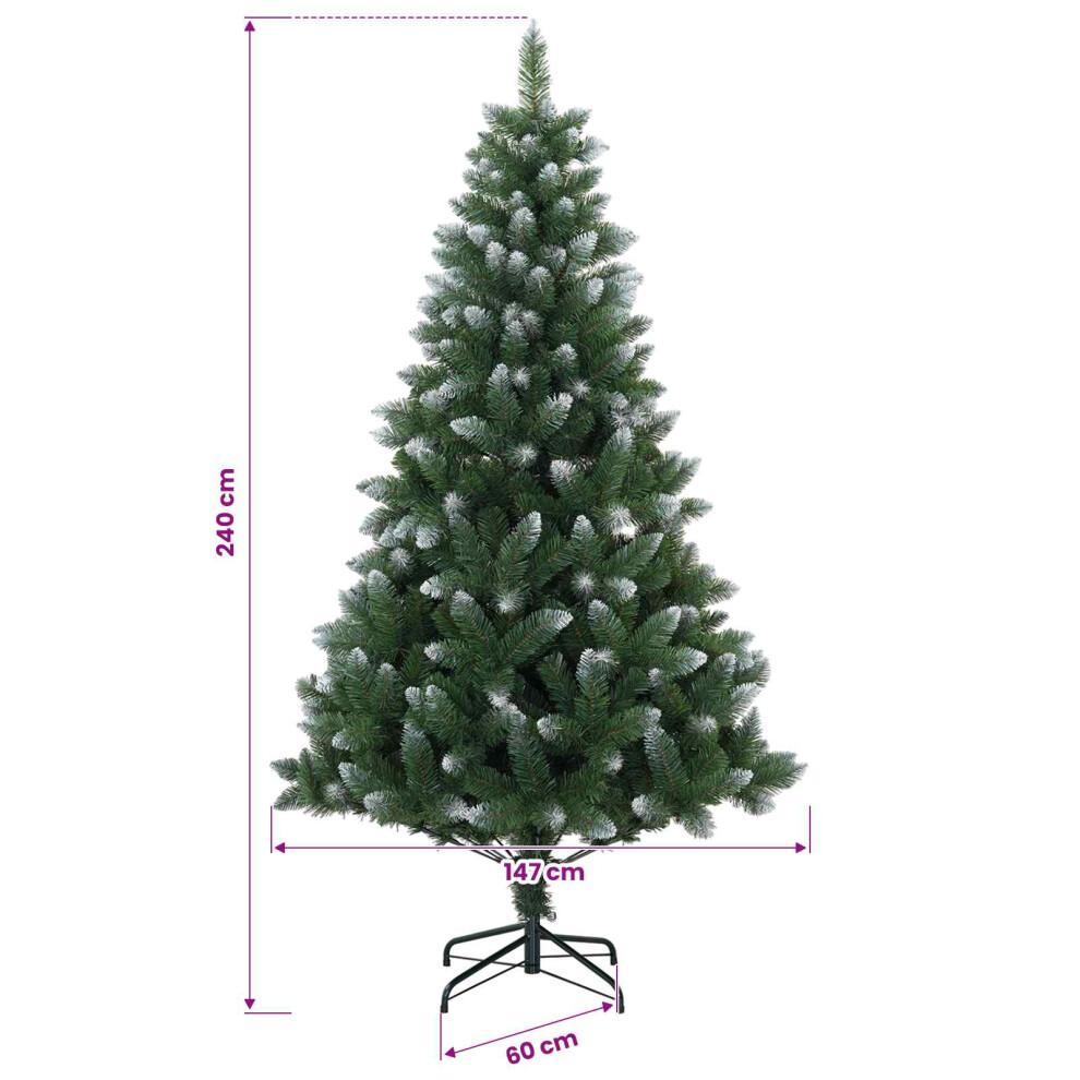 Vidaxl Artificial Christmas Tree With Bauble 240 Cm 300 Leds